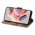 Miniatyrbild 3 av 5: CASENEO 002-serien Fodral för HMD Pulse Pro Ställ Plånbok Splitsad PU Läder Omslag- Multicolor Dark Brown