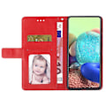 Miniatyrbillede 2 af 5: Til Samsung Galaxy A05 4G Etui Y-formet Linje Præget Læder Wallet Telefon Cover Multicolor Style E