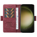 Miniatyrbillede 2 af 5: YIKATU YK-005 Telefonpung Etui til Samsung Galaxy S23 Ultra med Hudvenligt Læder og Støttefunktion Multicolor Style F