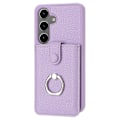 Pikkukuva 2 / 5: Samsung Galaxy S24+ -kotelo, korttipaikat, nahkainen takakansi ja rengastuki Multicolor Style D