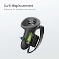 Miniatyrbild 4 av 5: KIWI DESIGN Q1 PRO-2.2U Skyddsfodral för Meta Quest 3/3S Controller Grip Silikonskydd med Justerbar