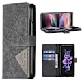 Pikkukuva 5 / 5: BINFEN COLOR BF05 Samsung Galaxy Z Fold6 5G -kotelolle PU-nahkainen geometrinen puhelinkuori Multicolor Style C