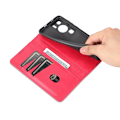 Miniatyrbild 5 av 5: Azns för Huawei P60 / P60 Pro Pu läder phone case Plånboksställ anti-scratch smartphone cover Red