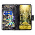 Miniatyrbild 3 av 5: BF03 Telefonfodral för Samsung Galaxy A15 4G Plånboksfodral med Dragkedja i Läder Multicolor Style E
