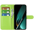 Miniatyrbild 2 av 5: Phone case för Oppo K11 5g plånbok Litchi Texture Shell anti-scratch Stativ Pu Läder Cover Green