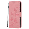 Miniatyrbillede 2 af 5: Præget Sommerfugl Blomst Læder Wallet Stand Telefon Cover til Samsung Galaxy Xcover 5 Multicolor Style D