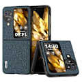 Miniatyrbillede 1 af 5: Ægte læder+PC beskyttende telefoncover til Oppo Find N3 Flip 5G Multicolor Style B