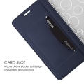 Miniatyrbillede 3 af 5: Til Xiaomi Redmi 12 5g/poco M6 Pro 5g Kort Slot Telefon Cover Stødsikkert Pu Læder Stand Telefon Etui Blue