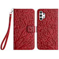 Miniatyrbillede 1 af 5: Til Samsung Galaxy A32 4G (EU Version) Etui Træ Fugl Prægning Læder Wallet Stand Cover Multicolor Style E