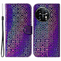 Pikkukuva 1 / 5: OnePlus 11 5G puhelinkotelo, jossa on häikäisevä kukkakuvio, lompakkoteline, PU-nahkainen puhelinkuori Multicolor Style C