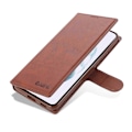 Miniatyrbillede 2 af 5: AZNS Dobbeltsidet Magnetisk Lås Pung PU Læder Stand Case til Samsung Galaxy S21 4G/5G Multicolor Style A