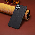 Miniatyrbild 4 av 4: Läderöverdraget PC+TPU Anti-Scratch Telefonskal för iPhone 16 Plus Multicolor Style C