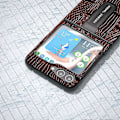 Pikkukuva 4 / 4: Samsung Galaxy Z Flip5 5G Mahjong -kuvioinen jalustakotelo aitoa lehmännahkaa + PC-puhelinkotelo Multicolor Style A