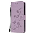 Miniatyrbillede 2 af 5: Præget Sommerfugl Blomst Læder Wallet Stand Telefon Cover til Samsung Galaxy Xcover 5 Multicolor Style G