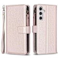 Pikkukuva 1 / 5: BF Style-19 Samsung Galaxy A15 4G -kotelo lompakko PU-nahkainen jalustallinen puhelinkotelo Multicolor Style D