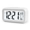 Miniatyrbild 1 av 4: Smart Clock Temperatur Lazy Snooze Väckarklocka Mute Bakgrundsbelysning Elektronisk klocka Creative Digital Clock Gift (vit)