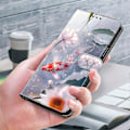 Miniatyrbild 5 av 5: För iPhone 16 Skal Mönstertryckt Skyddande Läder Flip Fodral - Panda Multicolor Koi Carp