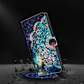 Miniatyrbild 4 av 5: TPU+PU Läder Flip Fodral För Xiaomi Redmi 14C 4G/14R 5G/Poco C75 4G Mönstertryckt Multicolor Style K