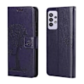Miniatyrbillede 1 af 5: Ugle Mønster Tryk Design Læder Wallet Telefon Cover til Samsung Galaxy A32 4G (EU Version) Multicolor Style B