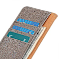 Miniatyrbillede 4 af 5: KHAZNEH PU Læder Wallet Cover med Stativ til Huawei Mate 60 Pro - Ko Læder Tekstur Multicolor Style C