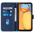 Miniatyrbillede 2 af 5: Læder Wallet Case med skulderrem til Xiaomi Redmi 13C 4G/13C 5G/13R 5G/Poco M6 5G/Poco C65 4G Multicolor Sapphire