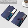 Pikkukuva 4 / 5: Samsung Galaxy Tab A9 Kotelo PU+TPU+Akryyli Läpinäkyvä Takakansi Tabletille Kynäpaikalla Multicolor Style C