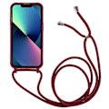 Pikkukuva 2 / 5: iPhone 14 Plus Integroitu TPU Puhelimen Takakansi Naarmuuntumista Estävä Suojus Nauhalla Multicolor Style D
