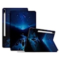 Miniatyrbillede 1 af 5: Til Samsung Galaxy Tab S7 FE/Tab S7+/Tab S8+ Etui Mønsterprint PU Læder Flip Cover med Støttefod Multicolor Style A