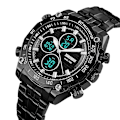 Miniatyrbild 3 av 5: Skmei 1302 Mode Herr Fritid Watch Svart Black