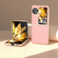 Miniatyrbild 2 av 5: Äkta Läderfodral + PC Elektropläterat Telefonskydd för Oppo Find N3 Flip 5G Multicolor Style D