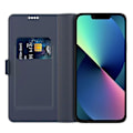 Miniatyrbillede 2 af 5: Beskyttelsescover til iPhone 15 Plus PU Læder Stand Kort Slot Telefon Cover Multicolor Style C