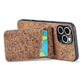 Miniatyrbillede 4 af 5: FIERRE SHANN iPhone 16 Pro Etui Kortholder Støtteben Læder RFID-blokering Bagcover Multicolor Style E