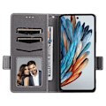 Miniatyrbillede 2 af 5: Til ZTE nubia Music Etui Litchi Tekstur PU Læder Wallet Flip Telefon Cover- Multicolor Grey