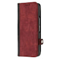Miniatyrbild 4 av 5: För Samsung Galaxy Z Fold3 5g Pu Läder Phone case Korthållare Cover Red