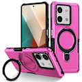 Pikkukuva 1 / 5: Xiaomi Redmi Note 13 5G -puhelimen kotelo, jossa sormuspidike ja jalusta, TPU+PC-puhelinkuori Multicolor Style D