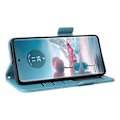 Miniatyrbillede 3 af 5: Til Motorola Edge 40 Neo 5G Etui Litchi Tekstur Tegnebog Læder Telefon Cover med Rem Multicolor Style F