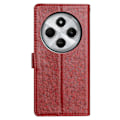Miniatyrbillede 5 af 5: Læder Telefon Cover med Pung, Støttefod og Håndledsrem til Xiaomi Poco C75 4G/Redmi 14R 5G/14C 4G Multicolor Red