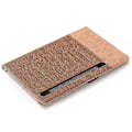 Miniatyrbillede 5 af 5: Til Samsung Galaxy Tab S9 FE Wallet Case Krydset Tekstur PU Læder Tablet Cover Multicolor Style A