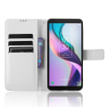 Miniatyrbild 2 av 5: För Tcl Ion X Diamond Texture Läder Phone Case anti-scratch Cover White