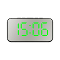 Miniatyrbild 1 av 5: Stor skärm LED digitala väckarklockor Elektronisk spegelklocka Snooze-funktion Green