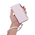 Miniatyrbilde 5 av 5: For iPhone 15 Pro Max Deksel Litchi Tekstur Glidelåslomme Lærdeksel med Stropp Multicolor Style D