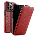 Miniatyrbillede 1 af 5: MELKCO Læder Flip Cover til iPhone 13 Pro - Ægte Koskindslæder + PC - Vertikal Flip Multicolor Style B