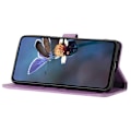 Miniatyrbillede 4 af 5: Cover til Samsung Galaxy A41 (Global Version) Blomster Præget Stand Telefonpung Læder Etui Multicolor Style A