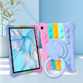 Pikkukuva 3 / 5: Samsung Galaxy Tab A9 -kotelo Pop Bubble PC+Silikoni Kotelo Käsikahva Jalusta Tablettisuoja Multicolor Style D