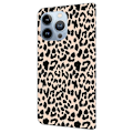 Miniatyrbillede 5 af 5: Til iPhone 16 Pro Max Etui Mønsterprintet Beskyttelsescover TPU+PU Læder Flip Telefon Etui Multicolor Style A
