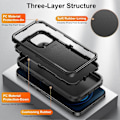 Miniatyrbilde 4 av 5: For iPhone 12/12 Pro Anti-Scratch Deksel TPU+PC Fallbeskyttelse Telefondeksel Multicolor Style A