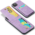Miniatyrbillede 3 af 5: FIERRE SHANN Telefoncover med kortlommer til iPhone 14, stativ, RFID-blokering, PU-læder + TPU-telefonetui Multicolor Style B