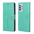Miniatyrbillede 1 af 5: Ugle Mønster Tryk Design Læder Wallet Telefon Cover til Samsung Galaxy A32 4G (EU Version) Multicolor Style A