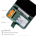Miniatyrbillede 5 af 5: Til iPhone 14 Wallet Case Splejset Læder Stand Telefon Cover med Håndrem Multicolor Style C