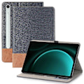 Miniatyrbillede 1 af 5: Til Samsung Galaxy Tab S9 FE Wallet Case Krydset Tekstur PU Læder Tablet Cover Multicolor Style B